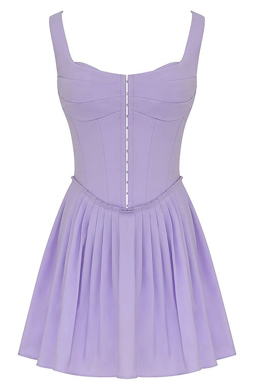 House Of Cb Cupid Corset Sleeveless Minidress In Pastel Lilac