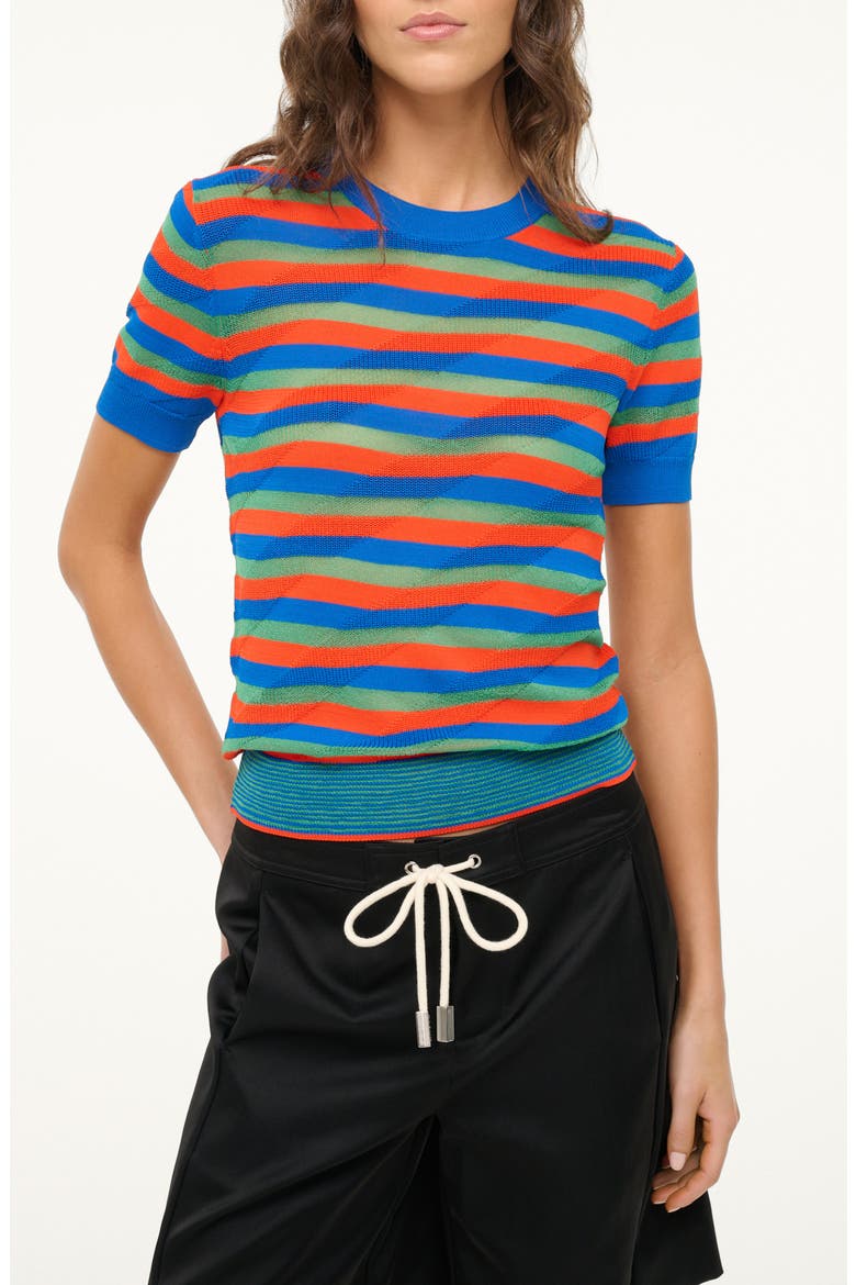 Nicholas Stripe Sweater, Main, color, MONTEGO