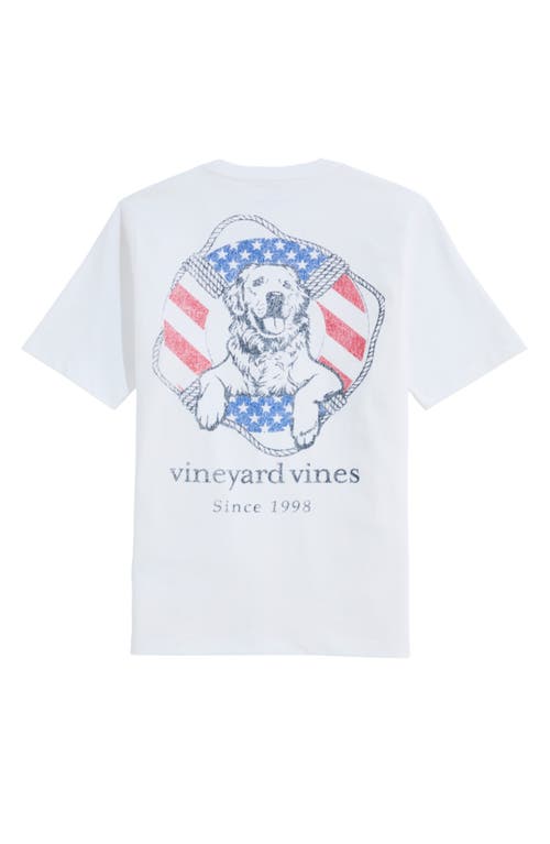 Vineyard Vines Kids' Dog' Life Cotton Graphic Pocket T-shirt