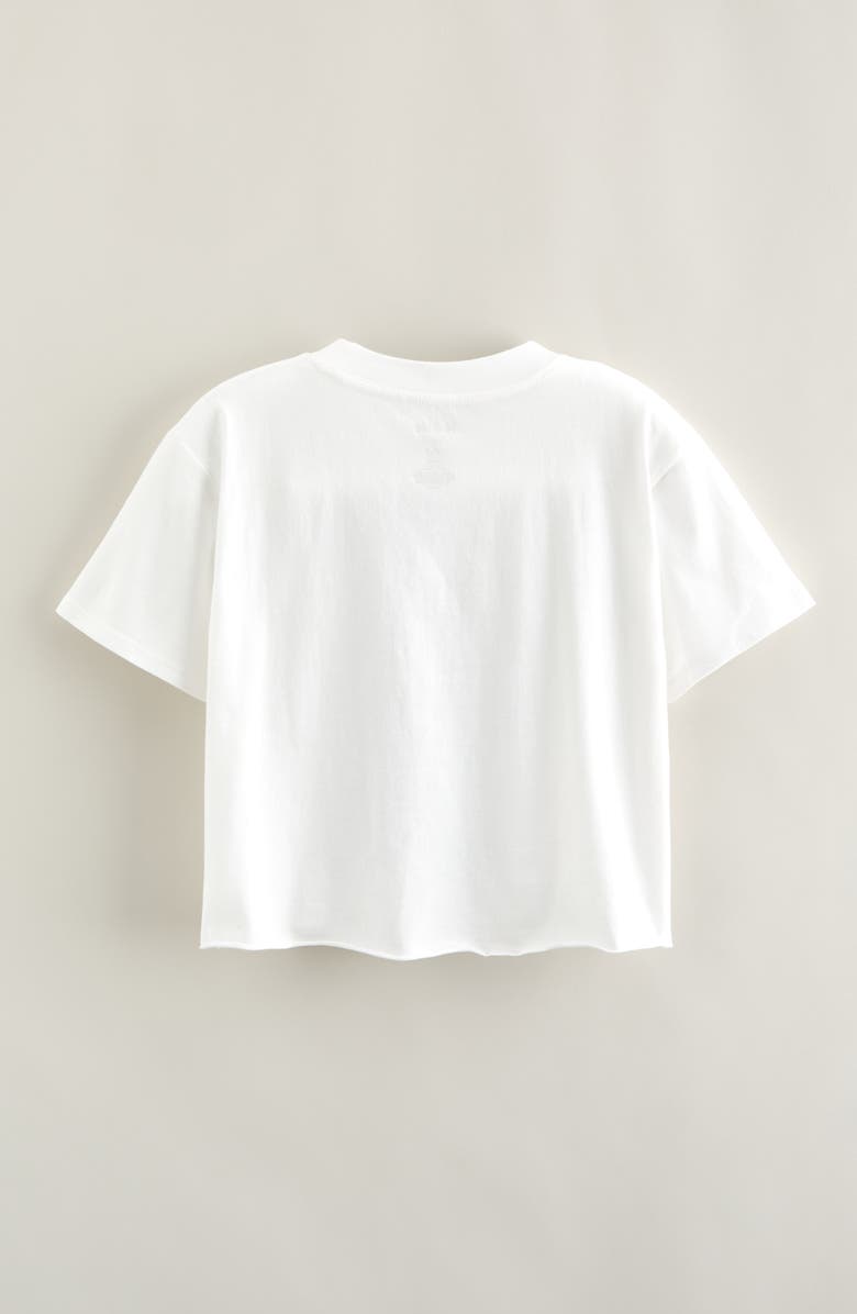 Treasure & Bond Kids' Band Graphic Cotton T-Shirt, Alternate, color, White Def Leppard Flames