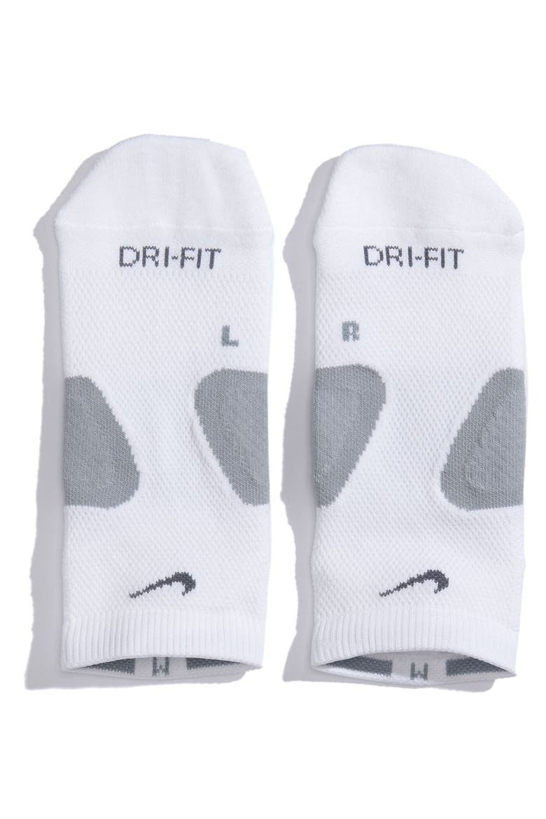 Cushioned No-Show Running Socks, Main, color, WHITE