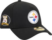 New Era Men's New Era Black Pittsburgh Steelers A-Frame 59FORTY Fitted Hat