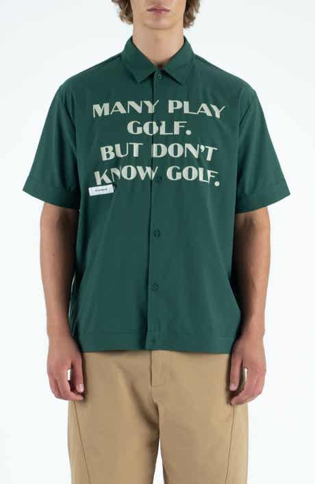 STUDENTS Educate Graphic Short Sleeve Button-Up Shirt