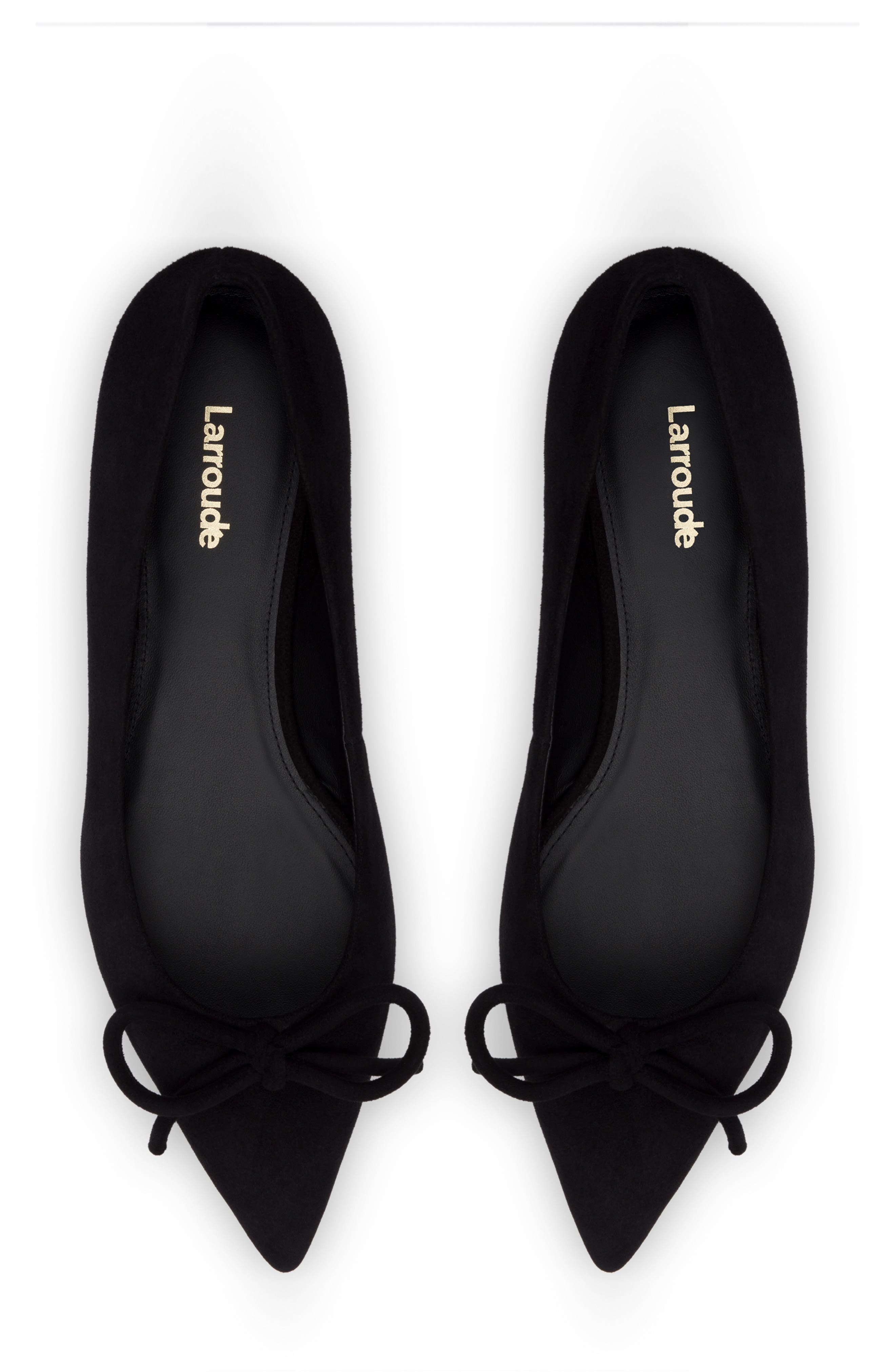 Lee Pointed Toe Flat, Alternate, color, BLACK/ BLACK