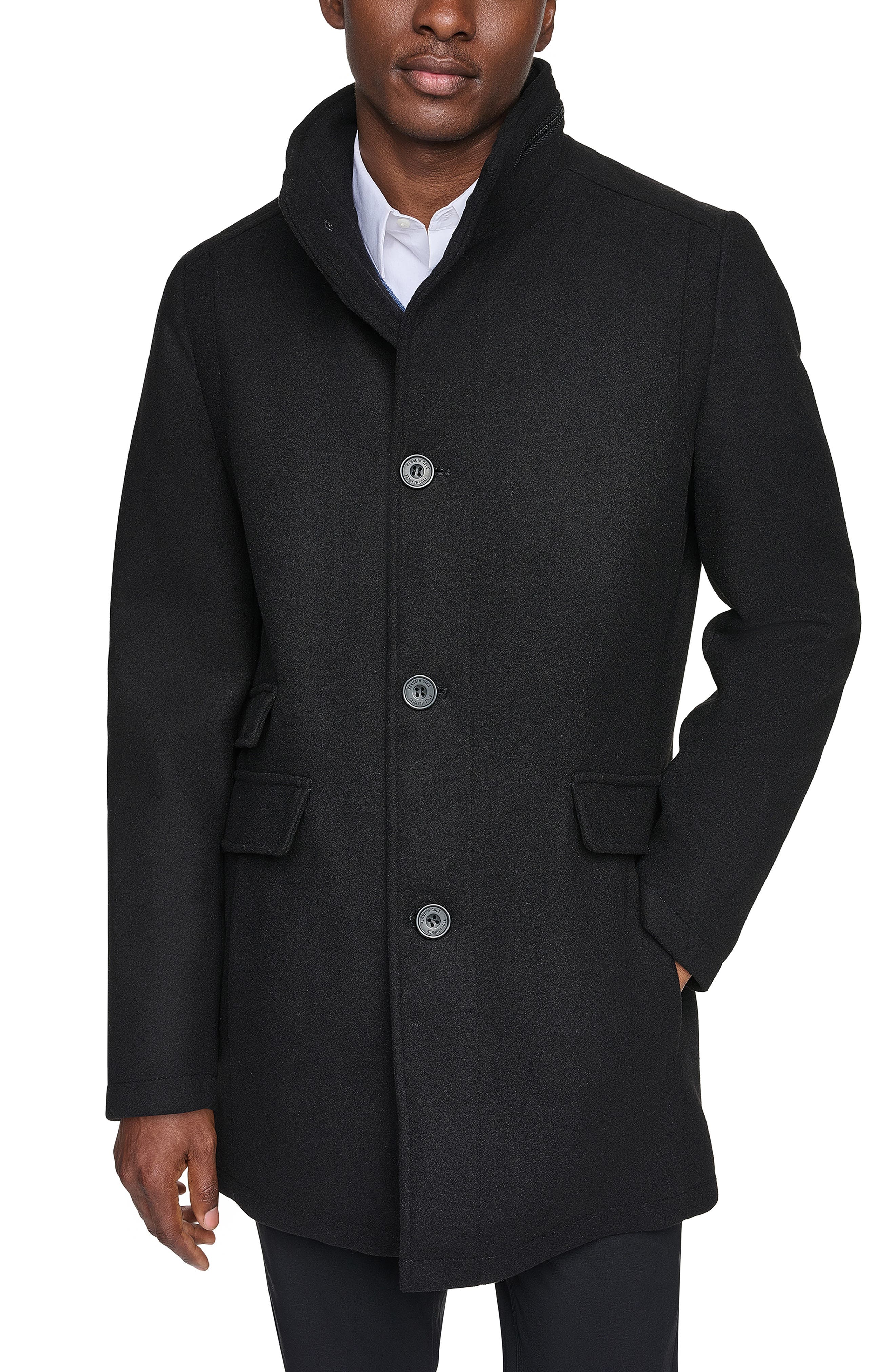 【Kolor】Knit Docking Melton Coat サイズ1 Kenneth Cole New York Melton Walker Coat (Men) | Nordstromrack