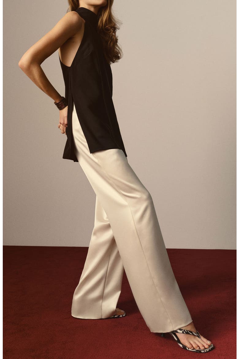 Niva High Neck Top, Alternate, color, BLACK