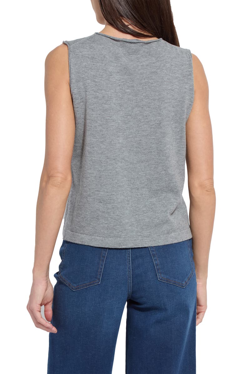 Lysse Cosette Washable Merino Wool Tank, Alternate, color, Heather Cloud