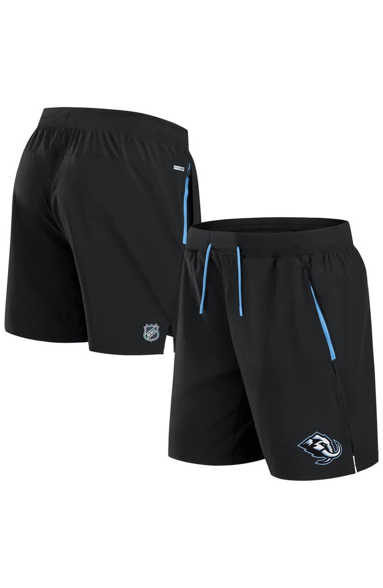 FANATICS Men's Fanatics Black Utah Mammoth Authentic Pro Rink Performance Shorts, Main, color, Black