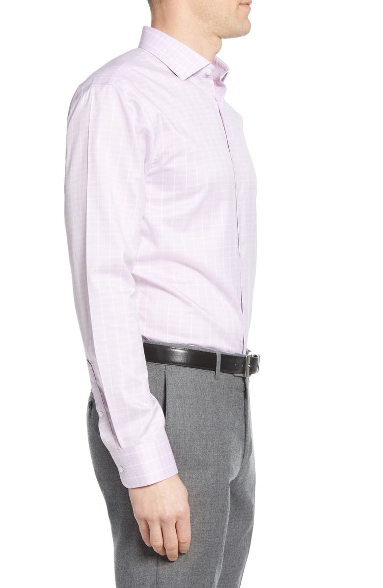 NORDSTROM MEN'S SHOP Nordstrom Trim Fit Non-Iron Plaid Dress Shirt, Alternate, color, 