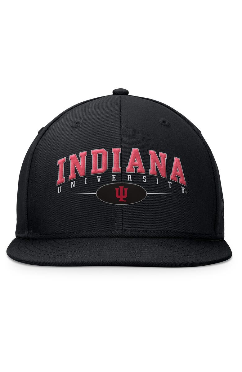 TOP OF THE WORLD Men's Top of the World Black Indiana Hoosiers Bullpen Snapback Hat, Alternate, color, Black