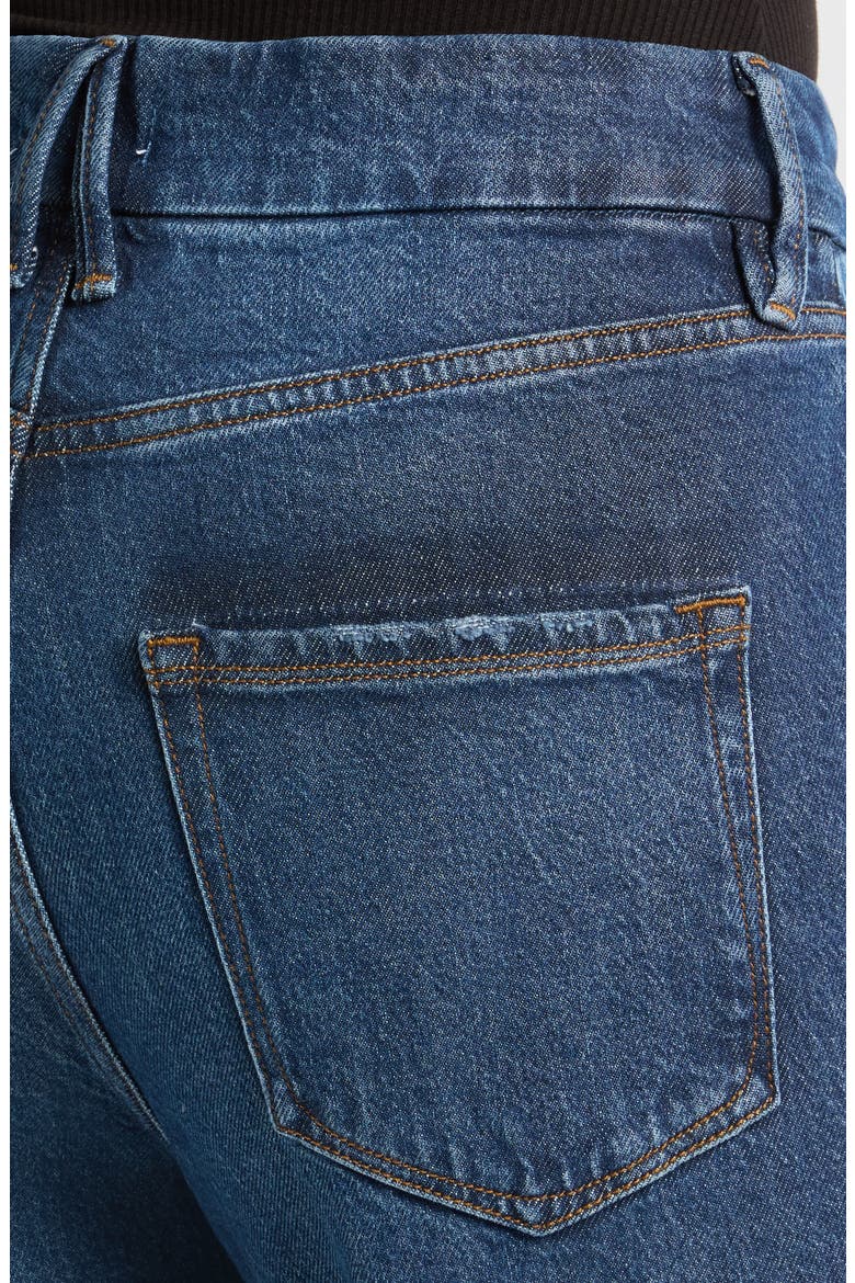 Good Boy Split Hem High Waist Straight Leg Jeans, Alternate, color, INDIGO705