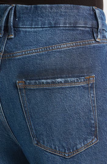 Good Boy Split Hem High Waist Straight Leg Jeans