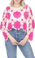 RAIN AND ROSE Cutout Openwork Sweater