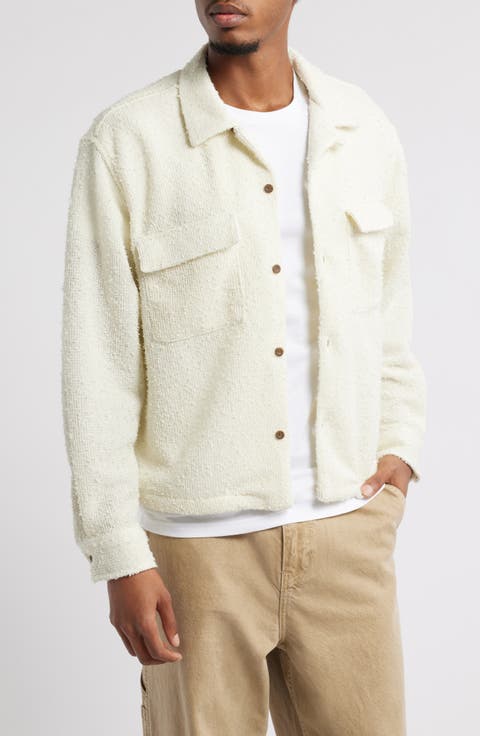 Connell Textured Long Sleeve Camp Shirt