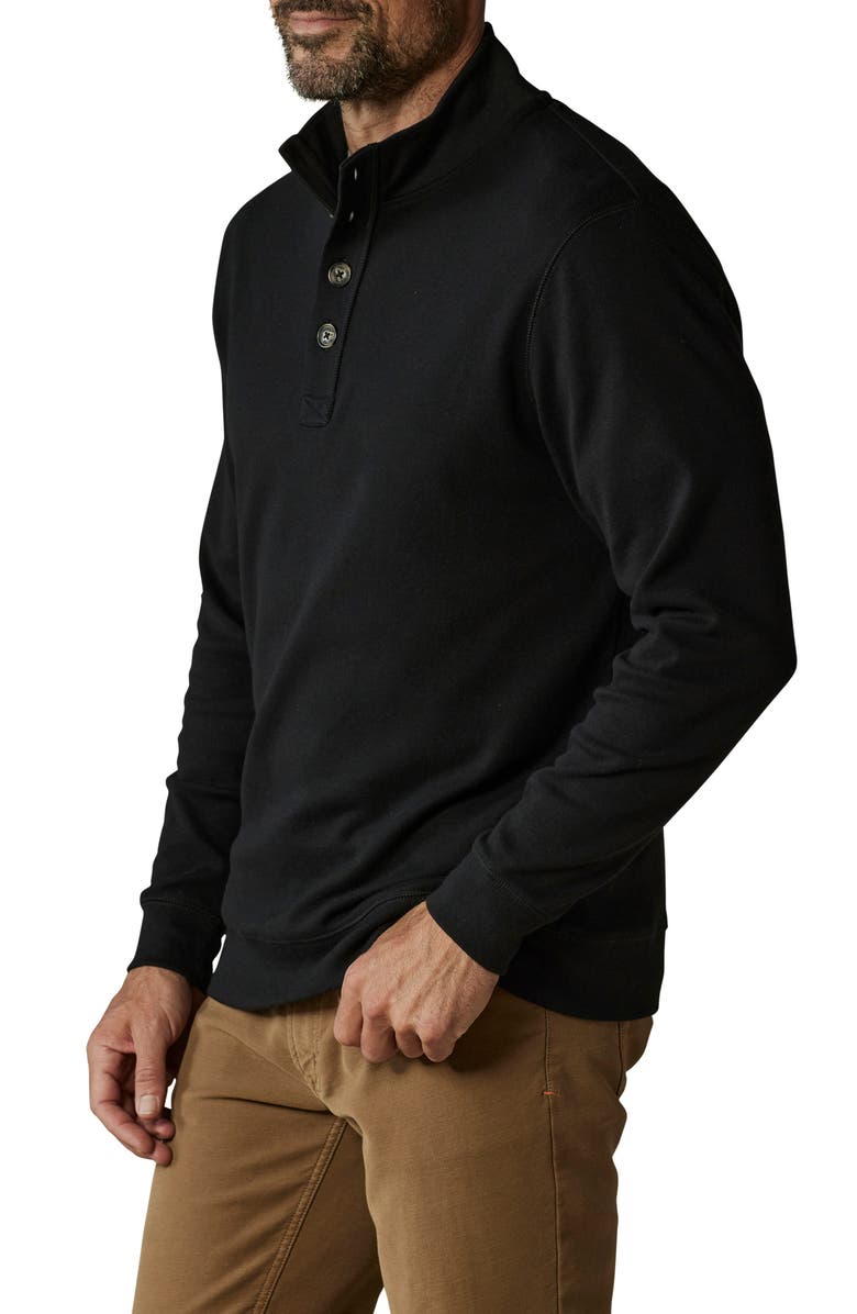 The Normal Brand Puremeso Mock Neck Top, Alternate, color, Black