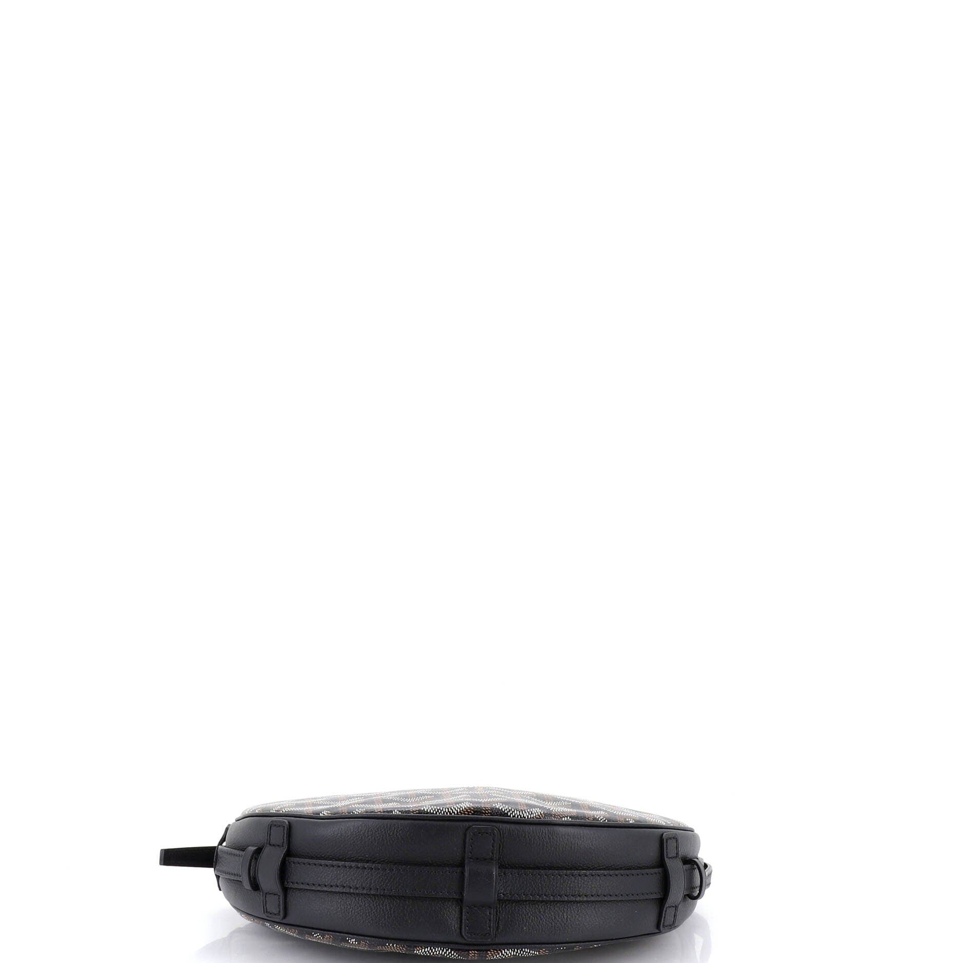 Pre-Owned Goyard Hirondelle Shoulder Bag Coated Canvas and Leather, Alternate, color, Black