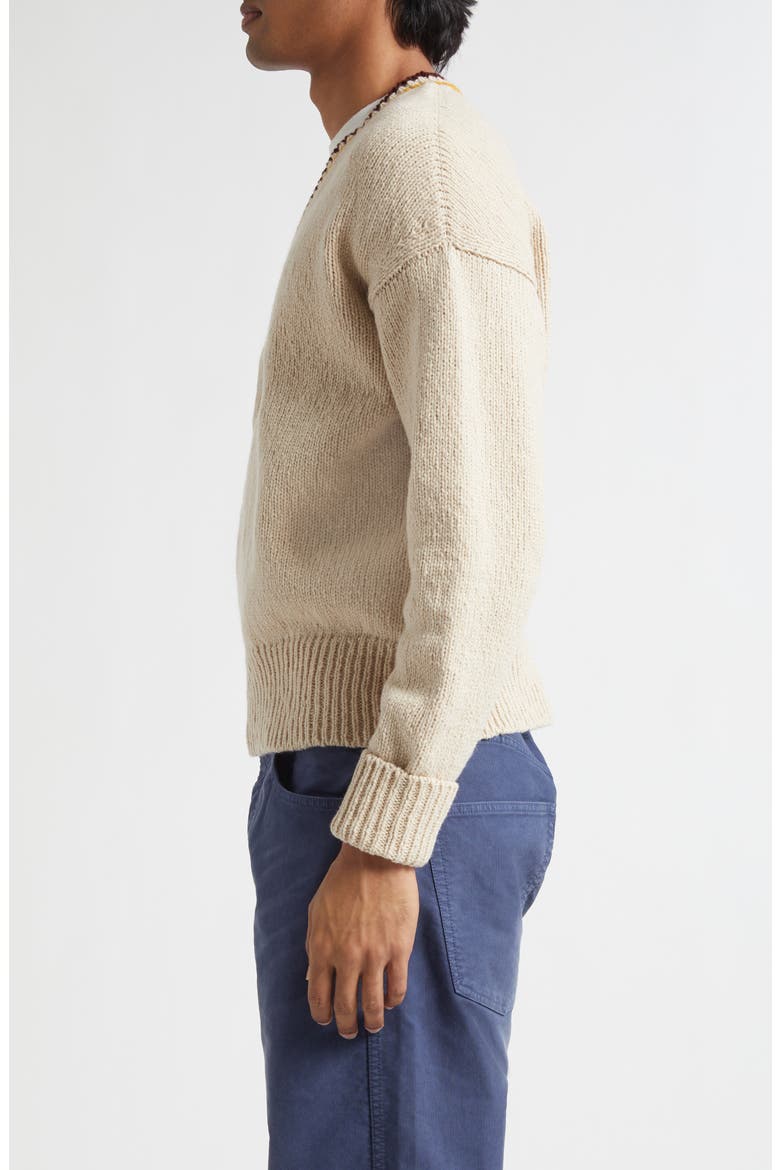 College Wool & Cashmere V-Neck Sweater, Alternate, color, IVORY