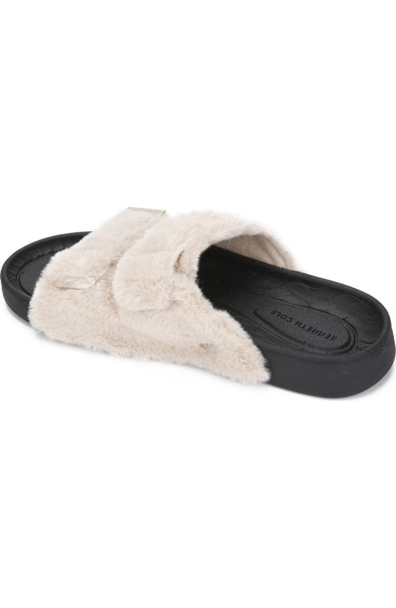 Kenneth Cole New York Nova Faux Fur Slide Sandal, Alternate, color,