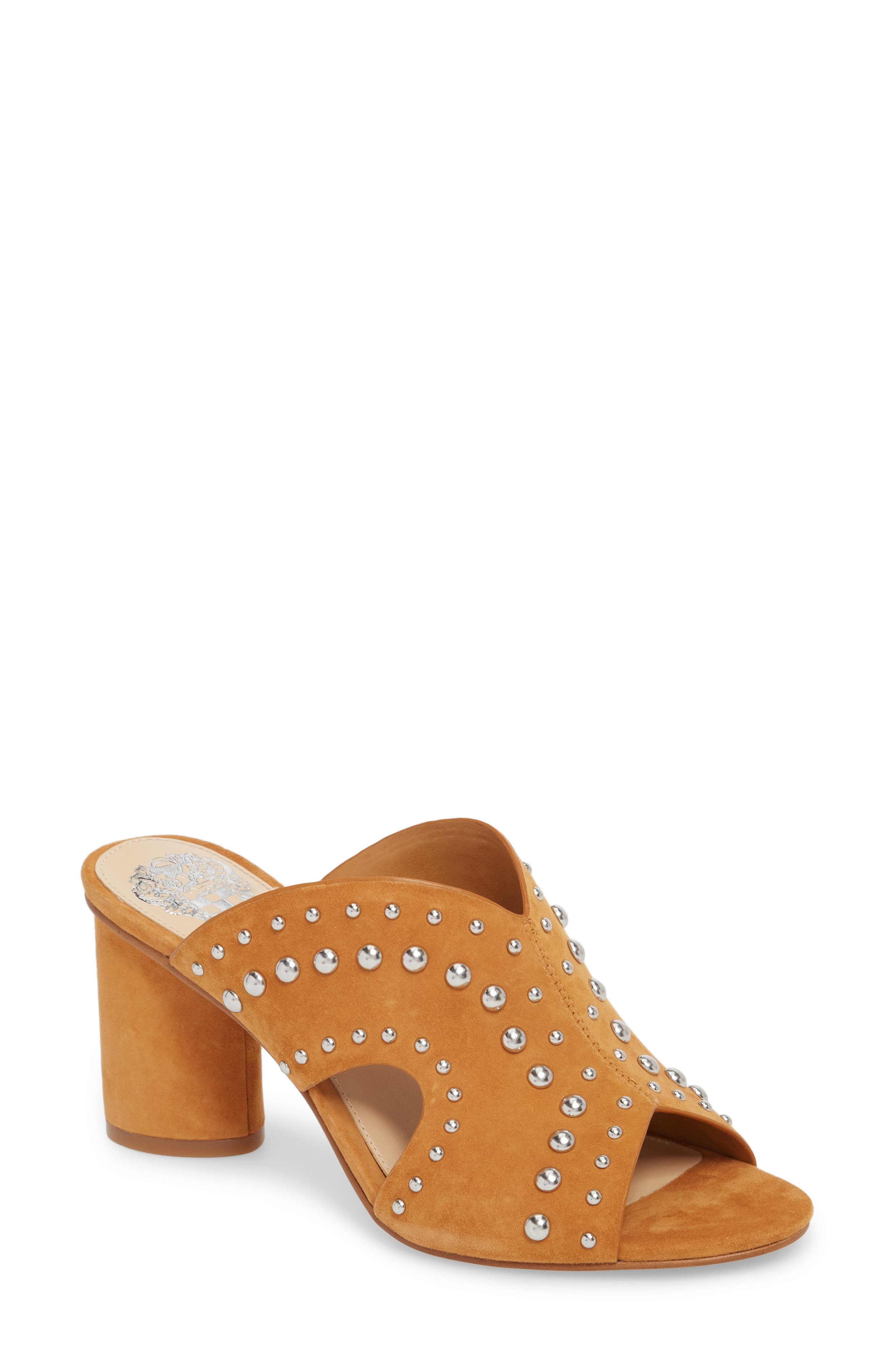 Jorlyn Mule, Main, color, CREAMY CARAMEL SUEDE