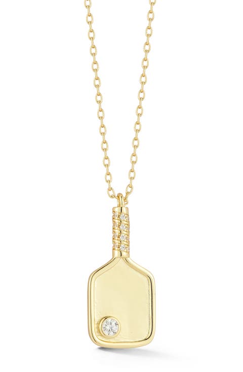 Pickleball Paddle Pendant Necklace