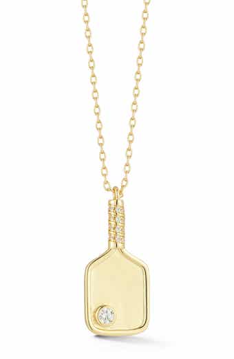 Pickleball Paddle Pendant Necklace