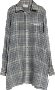 Coperni Check Zero Waste Cotton Button-Up Shirt