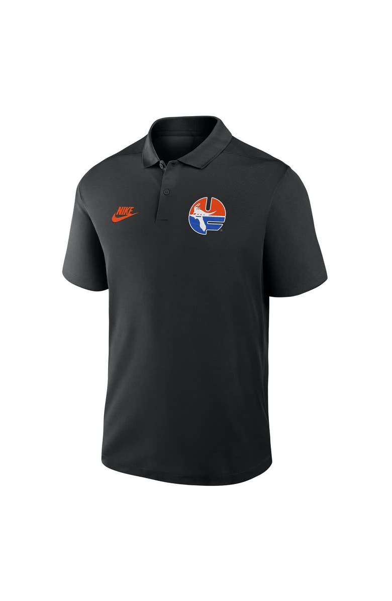 Nike Men's Nike Black Florida Gators Primetime Victory Legacy Vault Logo Performance Polo, Alternate, color, Black