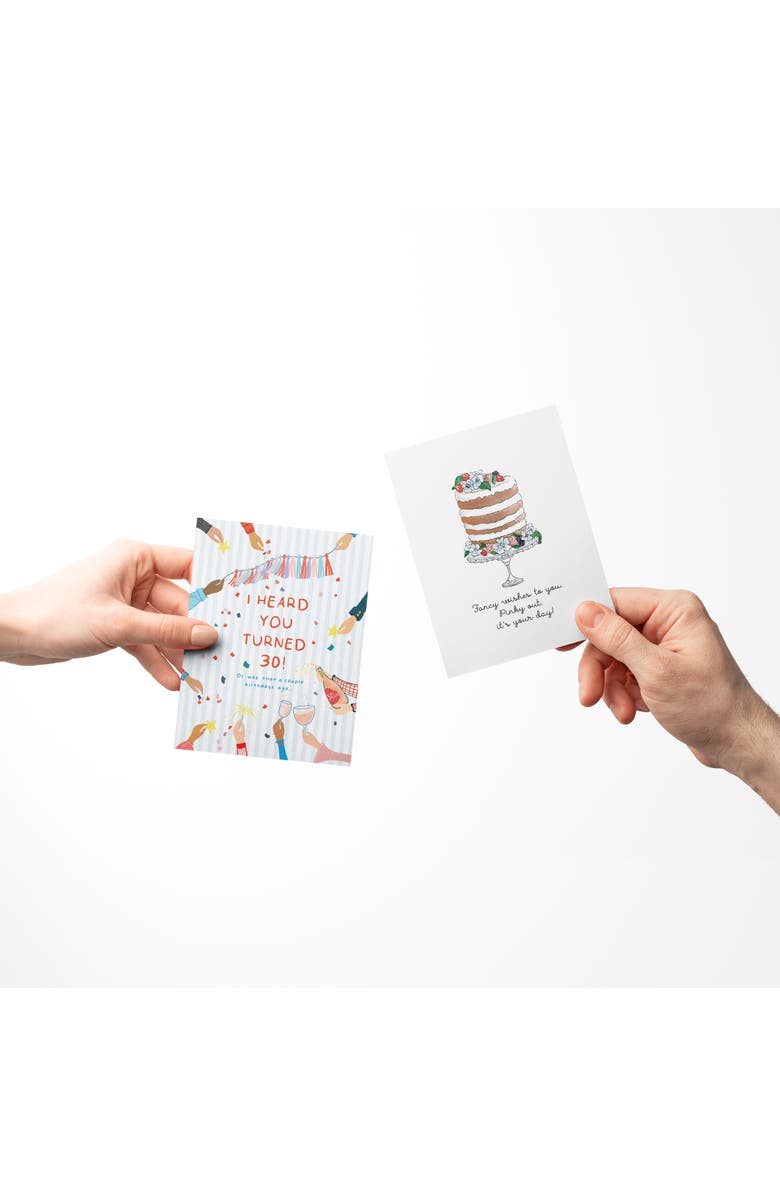 Ramus & Co Birthday Greeting Card Pack Sets (3 ct, Assorted) I Heard You Turned 30, Fancy Cake, Forever Young, Alternate, color, Multi-Pack
