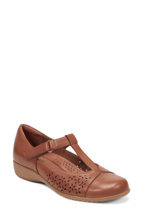 Rockport Cobb Hill Chrowen T-strap Wedge Pump In Brown
