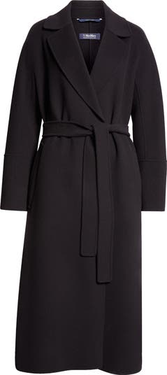 コート MAX MARA 'S 'Elisa' coat Black Long wool robe coat, black | 