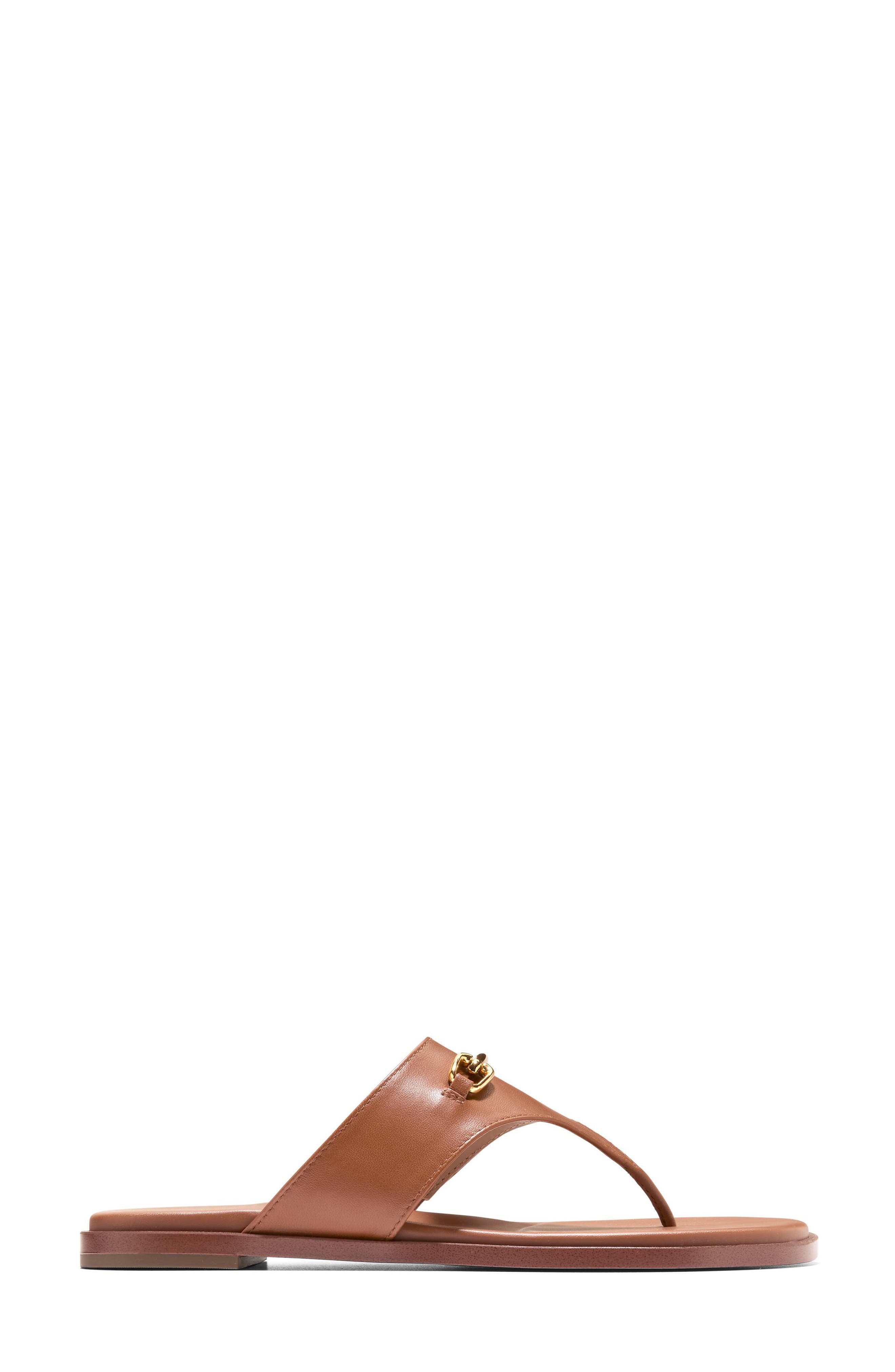 Flynn Thong Sandal, Alternate, color, CH BRITISH TAN LEATHER