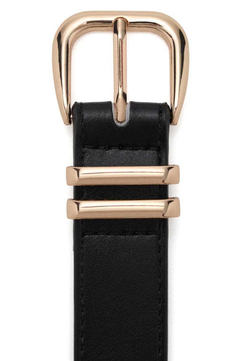 Metal Buckle Belt, Alternate, color, BLACK