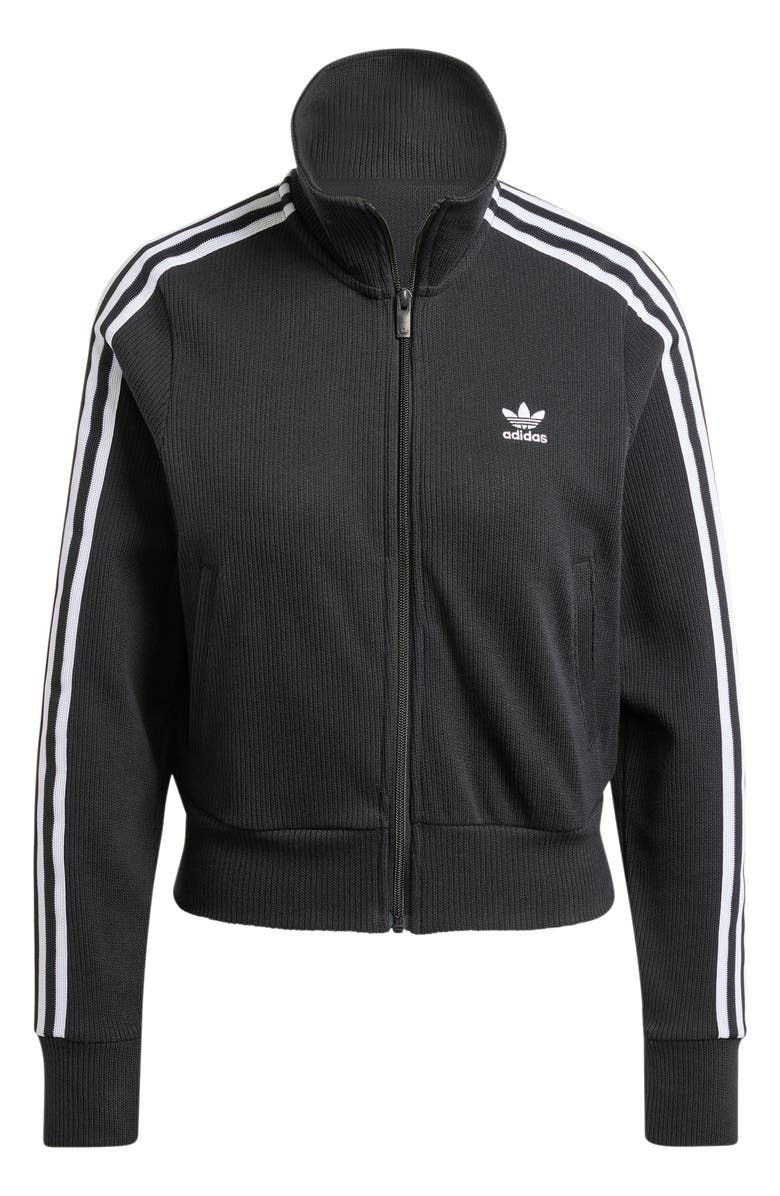 adidas Originals 3-Stripes Rib Track Jacket, Alternate, color,