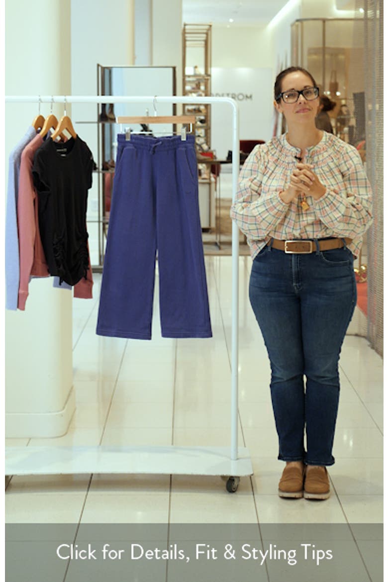 Kids' Essential Wide Leg Fleece Sweatpants video