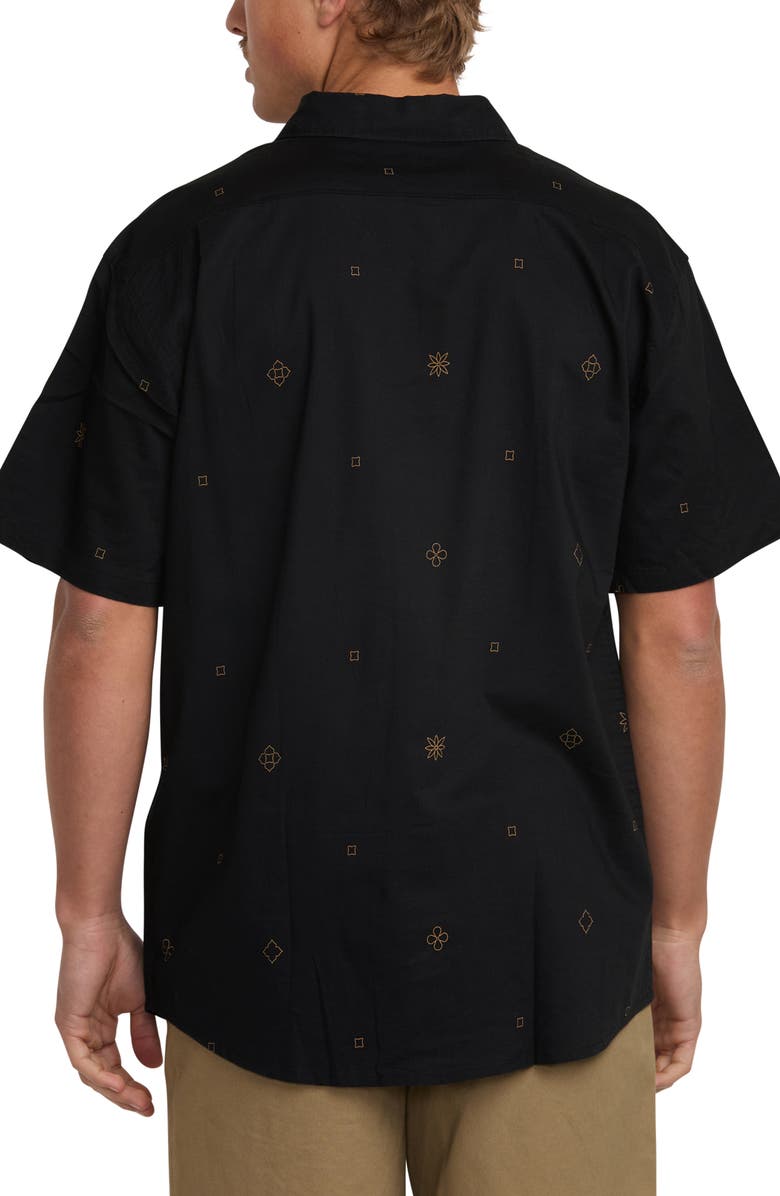 Billabong Sundays Print Short Sleeve Button-Up Shirt, Alternate, color, 