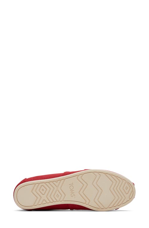 Shop Toms Alpargata Slip-on In Red Red
