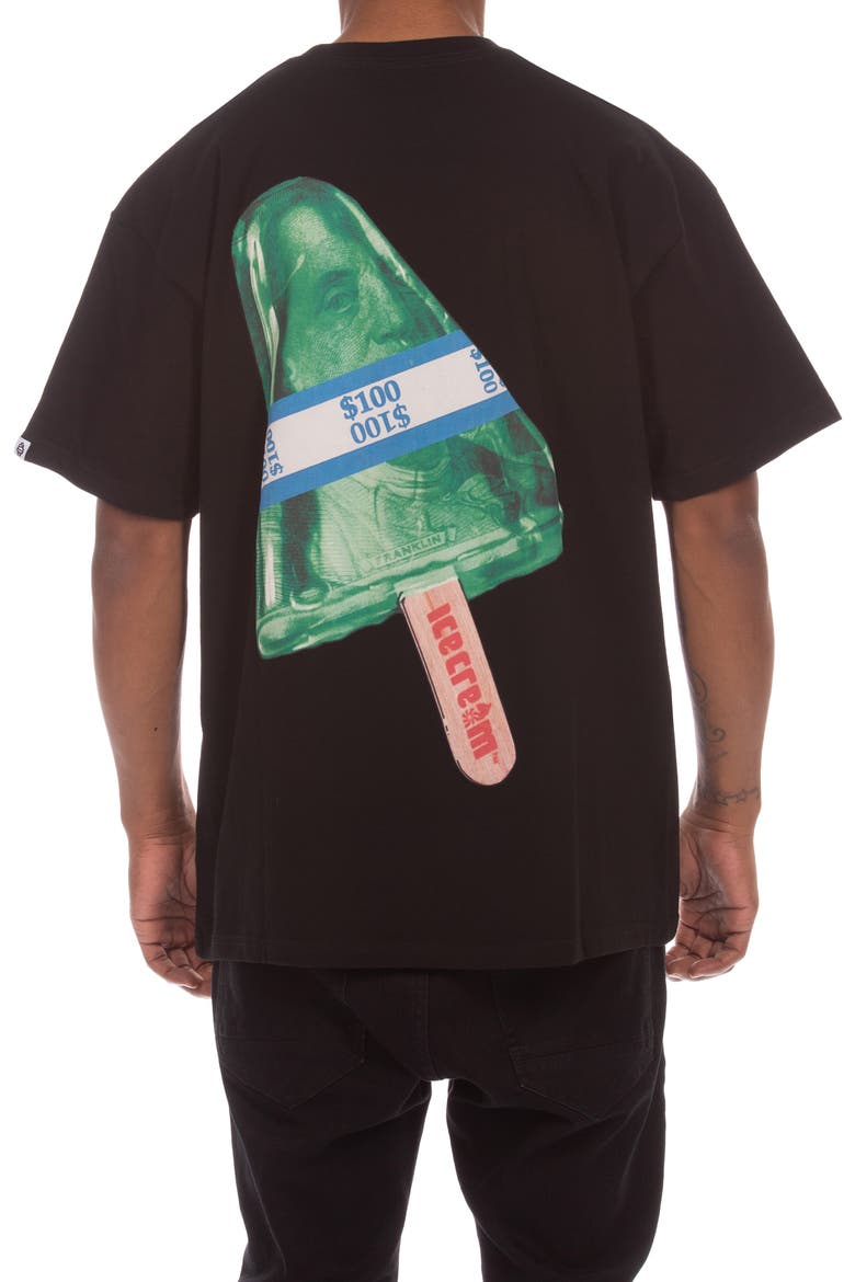 Money Pop Cotton T-Shirt, Alternate, color, BLACK