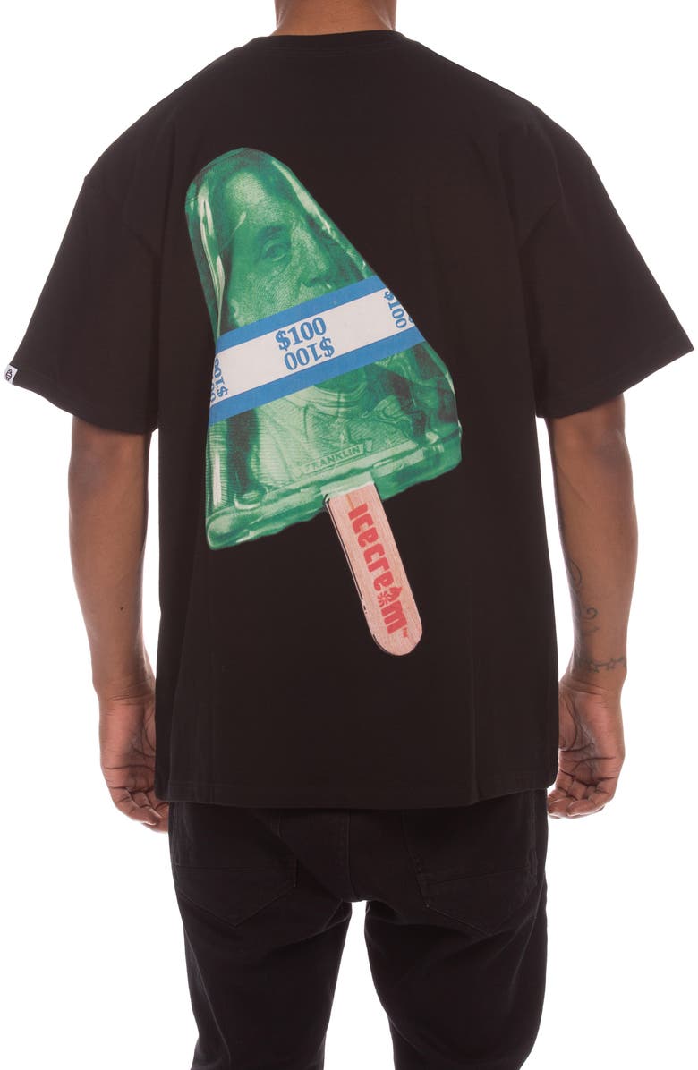 ICECREAM Money Pop Cotton T-Shirt, Alternate, color, Black