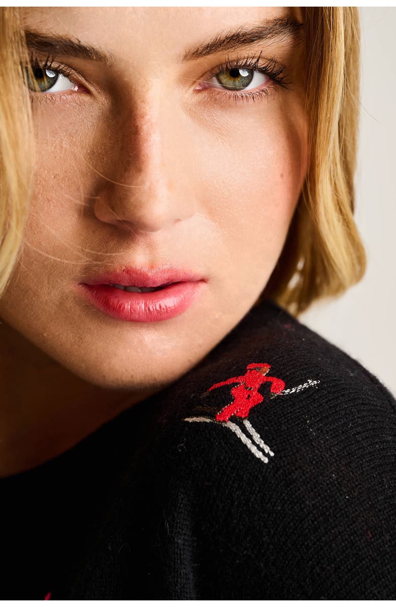 Lisa Todd Hit The Slopes Sweater, Alternate, color, Black