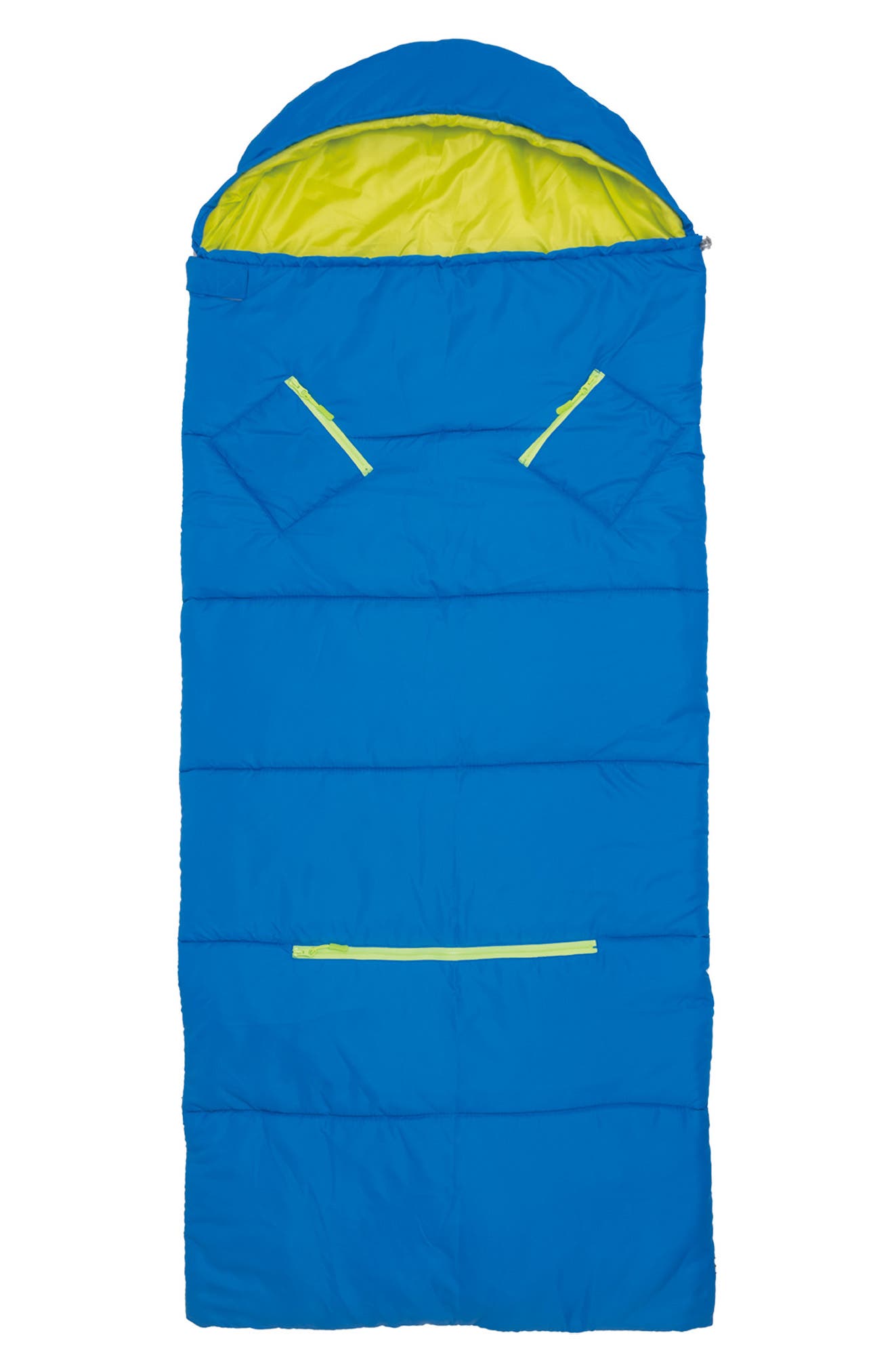 Kids' Sleep-N-Pack Sleeping Bag Backpack, Alternate, color, BRILLIANT BLUE