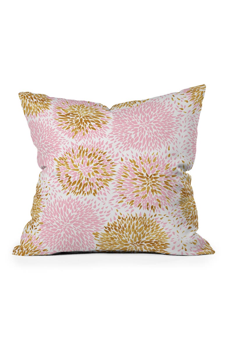 Marta Barragan Camarasa Abstract Flowers Square Throw Pillow, Main, color, MULTI