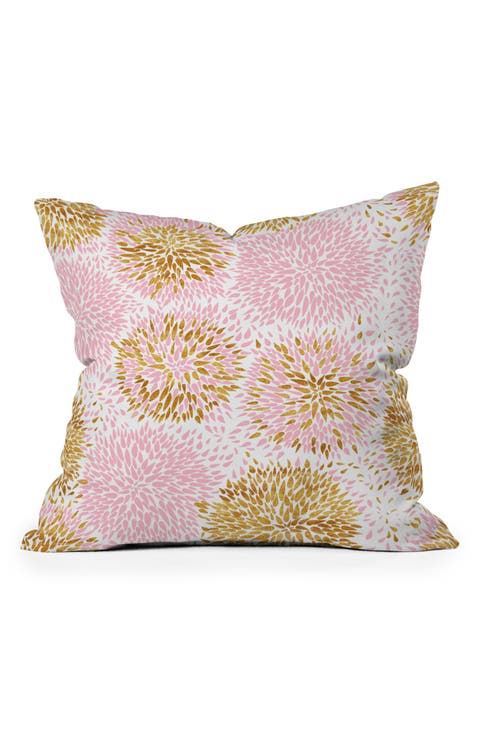 Marta Barragan Camarasa Abstract Flowers Square Throw Pillow