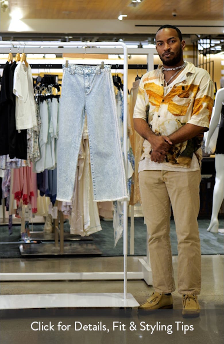 Kids' Lace Band Wide Leg Jeans, sales video thumbnail