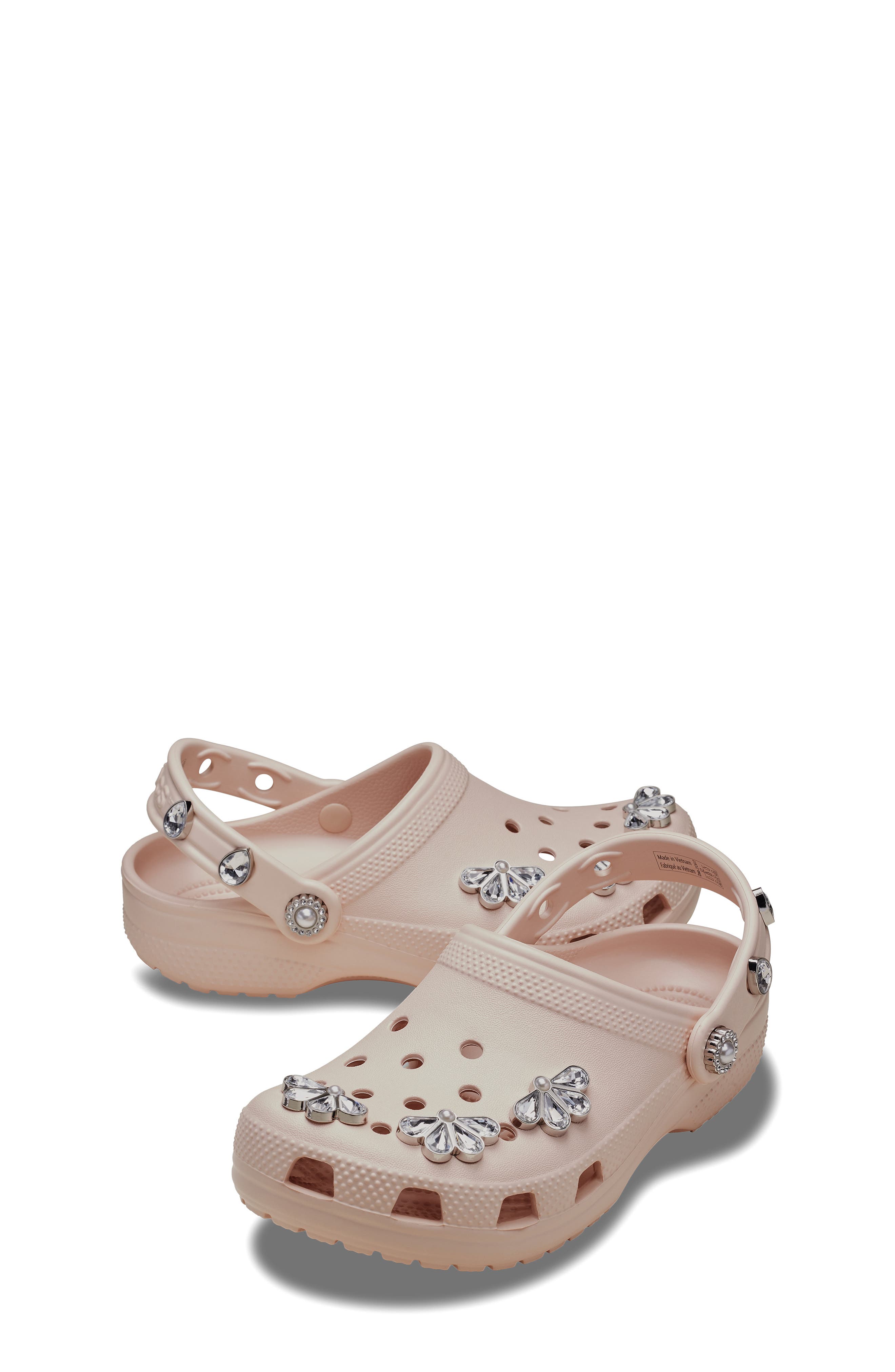 CROCS Kids; Classic Pinnacle Embellished Clog, Alternate, color, Quartz