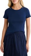 nz BY NIC AND ZOE Georgia Pointelle Rib T-Shirt