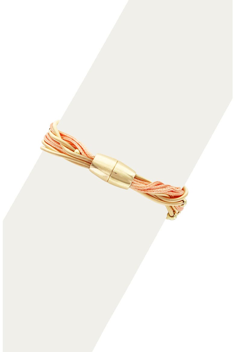 Tropical Tassels Bracelet, Alternate, color, GOLD / PEACH