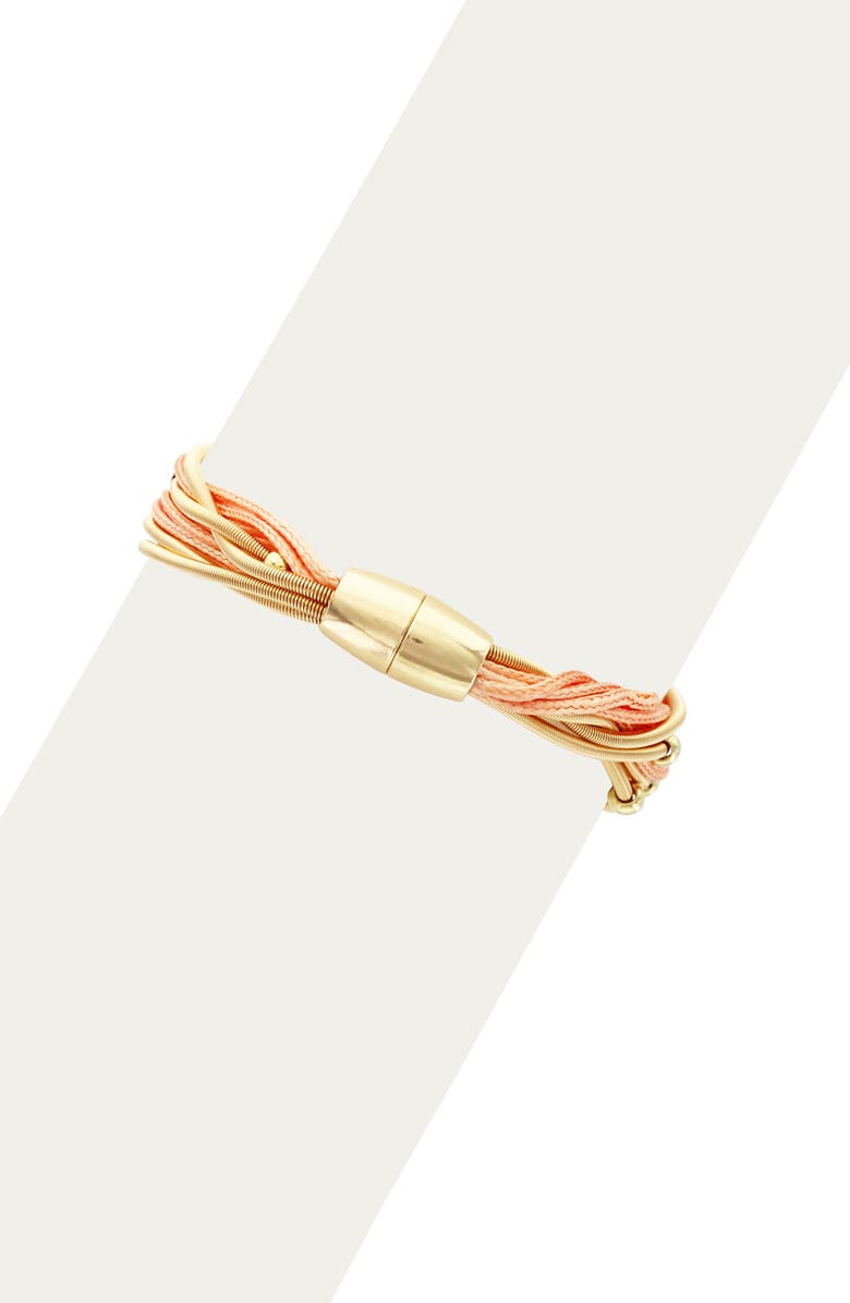 OLIVIA WELLES Tropical Tassels Bracelet, Alternate, color, Gold / Peach