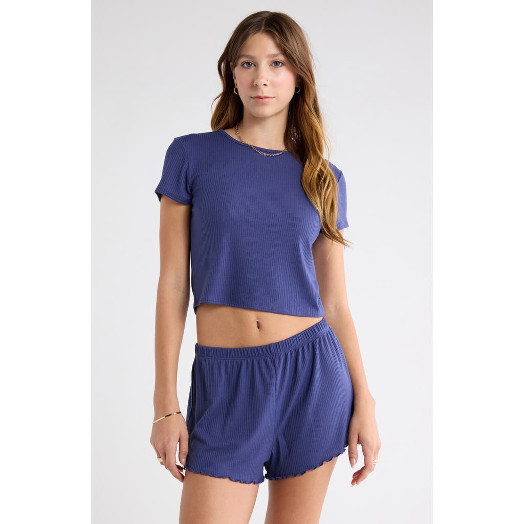 Abound Ribbed Shortie Pajamas