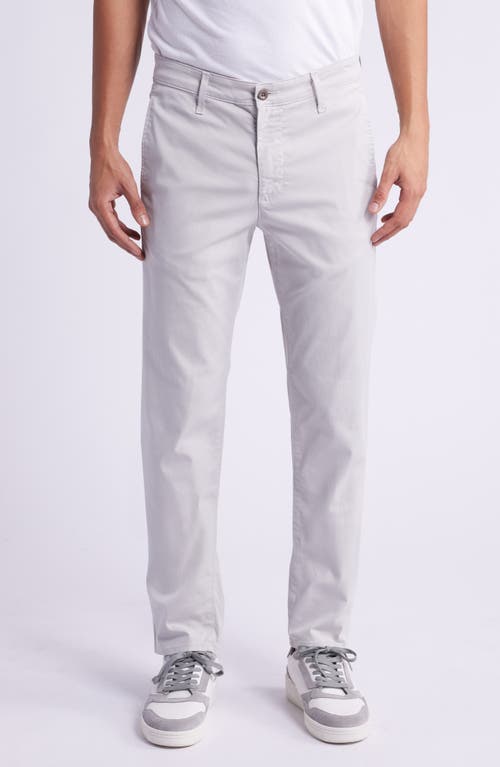 AG Kullen Flat Front Stretch Sateen Chinos in Mosaic Grey 