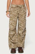 EDIKTED Demey Camo Baggy Pants